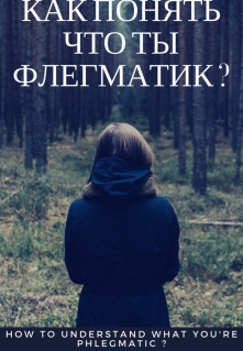Книга. "Как понять что ты флегматик ?" читать онлайн