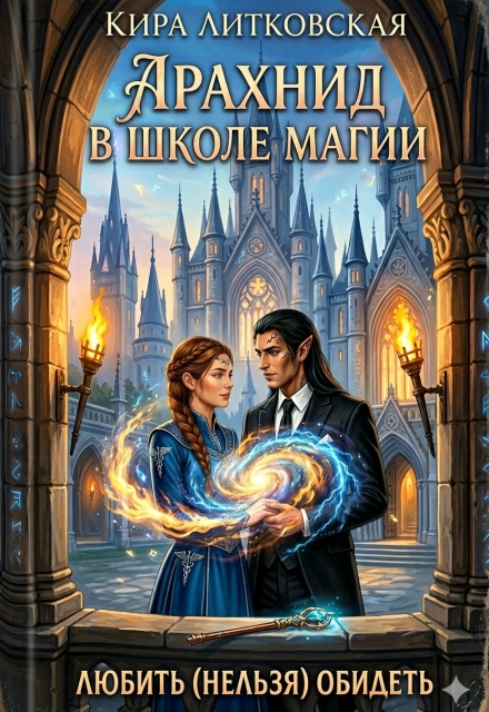 Книга. "Арахнид в школе магии. Любить (нельзя)обидеть." читать онлайн