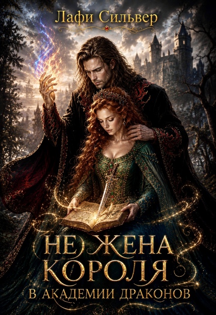 Обложка книги (не) жена короля в академии драконов