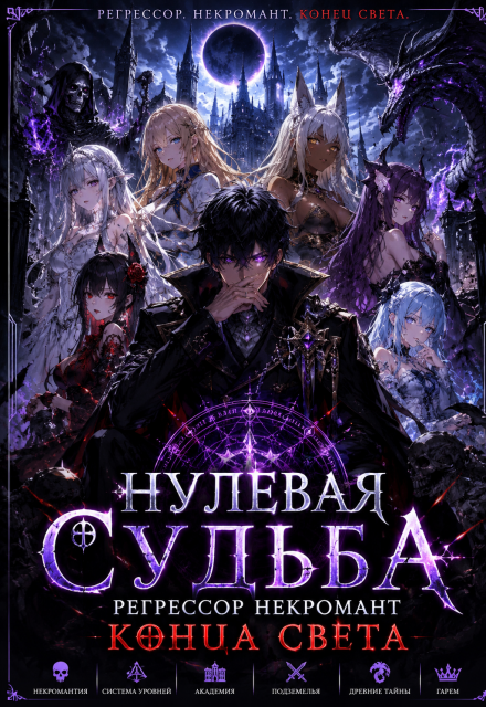 Книга. "Нулевая Судьба: Регрессор Некромант Конца Света" читать онлайн