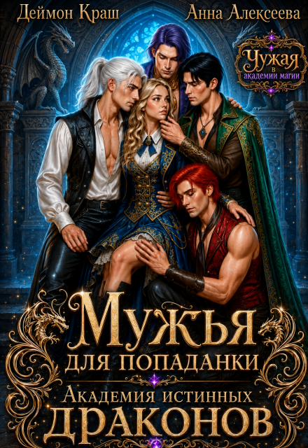 Книга. "Мужья для попаданки. Академия истинных драконов" читать онлайн