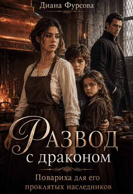 Книга. "Развод с драконом. Повариха для его проклятых наследников" читать онлайн