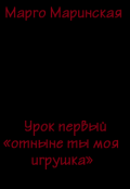 Обложка книги "Урок первый &laquo;отныне ты моя игрушка&raquo;"
