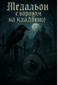 Обложка книги "Медальон с вороном на кладбище "