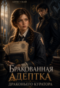 Обложка книги "Бракованная адептка драконьего куратора"