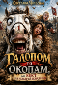 Обложка книги "Галопом по окопам, или Квест для невезучей попаданки"