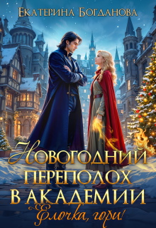 Обложка книги "Новогодний переполох в академии. Ёлочка, гори!"