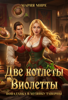 Обложка книги "Две котлеты Виолетты. Попаданка в хозяйку таверны"
